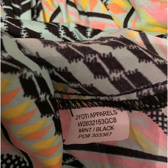 American Rag dress in mint/ black, thin straps - Picture 11 of 16